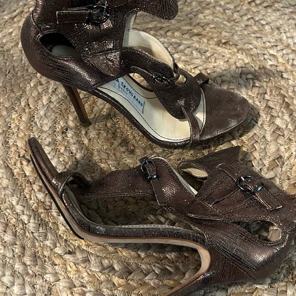 Camilla Skovgaard Metallic Leather Caged Sandals| Size 37 - Picture 2 of 3